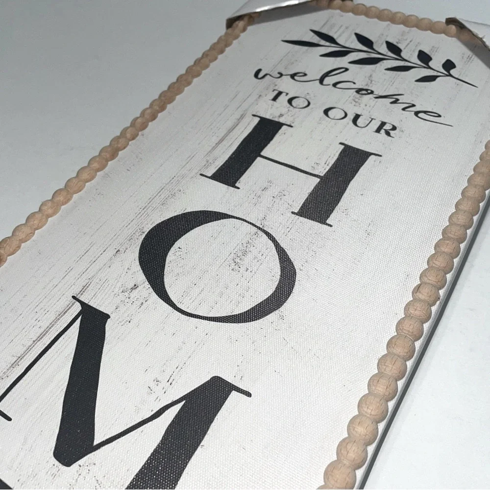 Welcome to Our‎ Home Wall Decor - Black and White